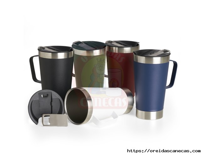 Caneca Trmica Inox com Abridor 500ml